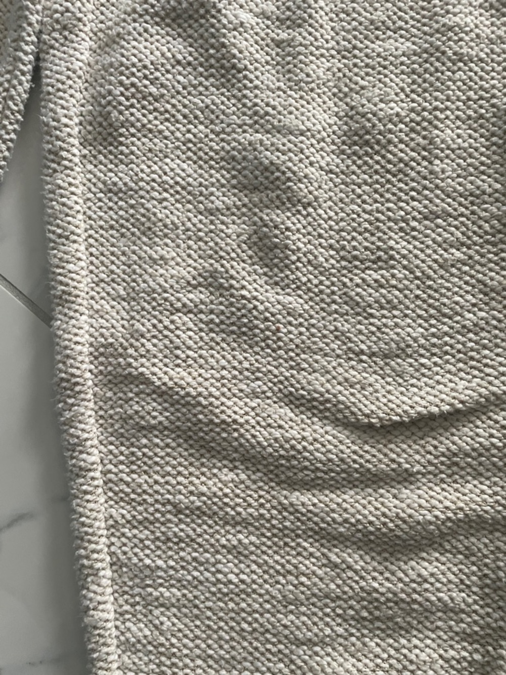 aerie OFFLINE Cream Knit Lounge Joggers Woven Material - Picture 6 of 6